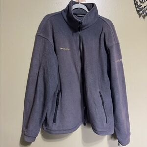 Columbia‎ Fleece Jacket, Grey, Size XL